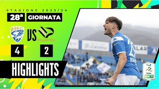 Brescia vs Palermo 42  Succede tutto nel primo tempo al Rigamonti  HIGHLIGHTS SERIE BKT 20232024 [upl. by Cyndi489]