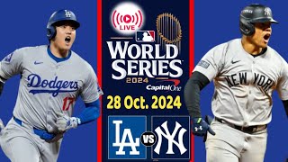 Dodgers vs Yankees  en vivo J3 Serie Mundial 28 Octubre 2024 MLB  Beisbol de Grandes Ligas LAD YNY [upl. by Aicil864]