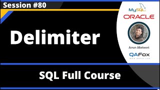 SQL  Part 80  Delimiter [upl. by Rehportsirhc]