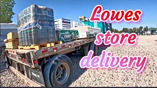 Prime inc female flatbed driver SE regional Lowes delivery [upl. by Faden285]