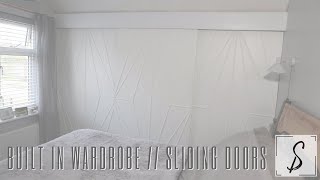 DIY Built in Wardrobe  Sliding Doors [upl. by Derrik]