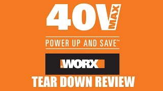 WORX 40V Max Liion Battery Tear Down Review WA3580 [upl. by Allister]