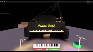 ROBLOX  Playing the Circus Galop on the Piano Café piano Sheet Player [upl. by Munniks]