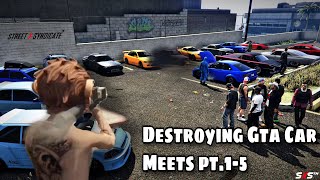 Griefing Cars By Making Them FLOAT During Car Meet 😂 GTA 5 RP [upl. by Anirtal]