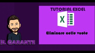 Eliminare celle vuote da elenco  Tutorial Excel [upl. by Niknar]