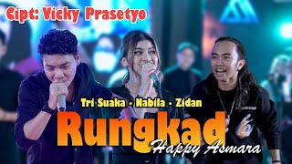 Rungkad  Happy Asmara Live Ngamen Tri Suaka Nabila Zidan [upl. by Cirred]