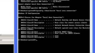 Windows command line networking ipconfig [upl. by Mord]