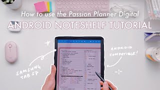 How to Use Noteshelf as a Digital Planner  Android Edition Using a Samsung Tab S7 [upl. by Nylanaj]