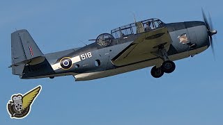 WW2 Grumman Avenger TBM Torpedo Bomber  Slow Overhead [upl. by Etnoled]