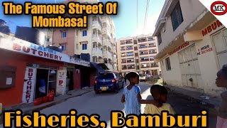 The Famous Mombasa Street Fisheries in Bamburi [upl. by Sennahoj562]