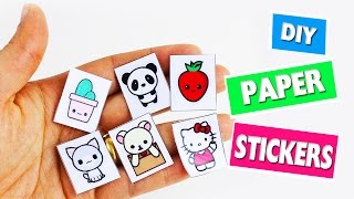 🎒🏫 Back to School Crafts Homemade Paper Stickers  simplekidscrafts [upl. by Epuladaug]