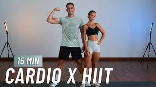 15 MIN CARDIO HIIT WORKOUT  ALL STANDING  Full Body No Equipment No Repeats [upl. by Letch]