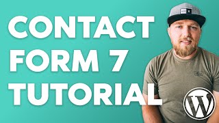 Creating A Contact Form Using Contact Form 7 in WordPress [upl. by Halivah]