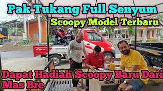 Dapat hadiah dari mas bre Scoopy baru‼️pak tukang full senyum [upl. by Nedac]