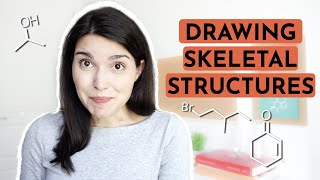 How to draw SKELETAL STRUCTURES or BOND LINE STRUCTURES  Organic Chemistry Basics [upl. by Dumanian299]