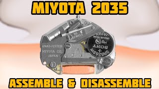 How To Service MIYOTA 2035 2033  2034  2036  2039 203A Movement Only Assemble and Disassemble [upl. by Naujal]