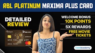 RBL Platinum Maxima Plus Credit Card Full Details  Benefits  Eligibility  Fees  2022 Edition [upl. by Gilus]