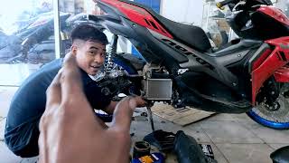 Pasang Velg Jarijari di motor aerox [upl. by Ilise]