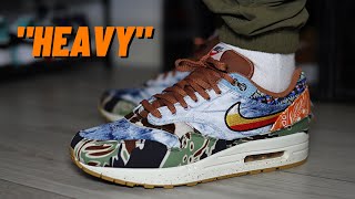 SNEAKER OF THE YEAR Nike Air Max 1 Concepts quotHEAVYquot On Feet Review [upl. by Eiramanad]