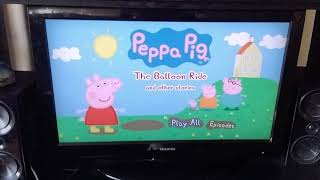 peppa pig the balloon ride and other stories dvd menu walkthrough [upl. by Ainer]