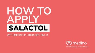 How to apply Salactol by medino [upl. by Meurer]