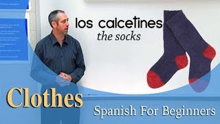 Clothing Vocabulary  Spanish For Beginners Ep 65 [upl. by Kcirret]