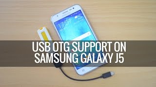 USB OTG Support on Samsung Galaxy J5  Techniqued [upl. by Annehcu]