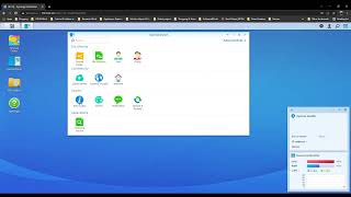 Synology DS212j system interface control panel dan application [upl. by Cecilio709]