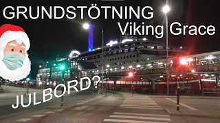 Ombord på grundstötningen under Julbordskryssningen med Viking Grace  Viking Line 🎅🚢 [upl. by Mossman608]