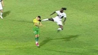 Craziest High Boot Fouls In Football History [upl. by Htebesile699]