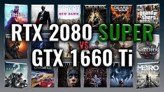 RTX 2080 SUPER vs GTX 1660 Ti Benchmarks  Gaming Tests Review amp Comparison  59 tests [upl. by Farand415]