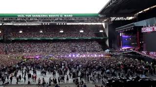 One Direction Moments Niall talking Copenhagen Parken 16614 [upl. by Doley]