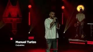 Culpables  Manuel Turizo En Vivo [upl. by Nyloc]