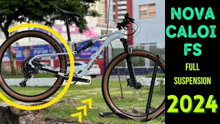 Bicicleta Caloi Elite FS 2024  A MTB Full de Entrada da Caloi [upl. by Heydon]