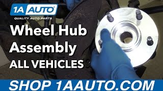 How to Replace Front Wheel Hub Assembly on any Car Truck or SUV [upl. by Carree]