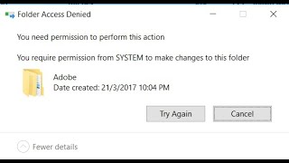 Solucion quotSe requieren permisos de SYSTEM para hacer cambios en esta carpetaquot en Windows 1011 [upl. by Edylc864]