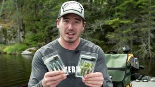 Eirk Luzak shows off the Lunkerhunt Finesse Series Baits [upl. by Paton]