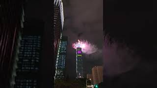 Taipei 101 fireworks display on 113th Taiwan National Day 🇹🇼 taiwan taipei101 [upl. by Grider]