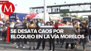 Habitantes de Ecatepec cierran la vía Morelos [upl. by Brigit781]