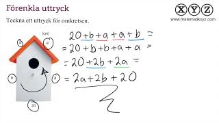 Y 41 Algebraiska uttryck [upl. by Enibas]