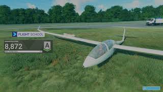 Microsoft Flight Simulator  Glider Training Winch Launch Training Advanced Lesson 3 of 7 [upl. by Neffirg]