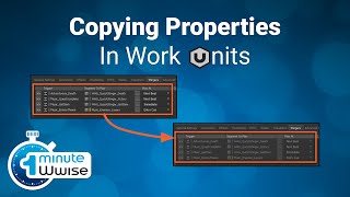 One Minute Wwise  Copying Properties in Work Units [upl. by Nahsaj]