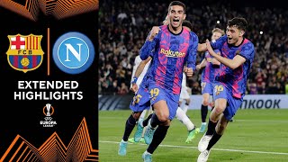 Barcelona vs Napoli Extended Highlights  UEL  Round of 16  Leg 1  CBS Sports Golazo  Europe [upl. by Adohr]