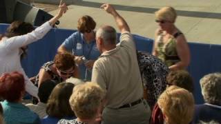 CNN Woman faints while listening to Clinton [upl. by Suoiradal361]