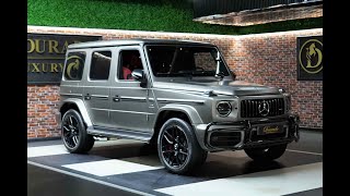 2023 New Mercedes G63 AMG in Silver Matte available at Dourado Luxury Cars  Dubai [upl. by Nappie404]