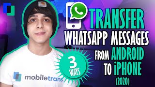 3 Methods to Transfer WhatsApp Message from Android to iPhone 2023 [upl. by Candice]