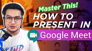 Paano Mag Present Sa Google Meet  How to Present in Google Meet [upl. by Daza]