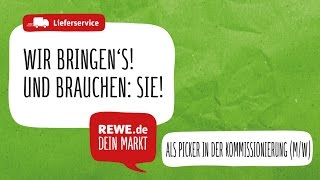 Arbeiten bei REWE Picker beim Lieferservice [upl. by Lledniuq140]