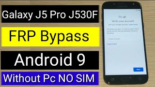 Galaxy J5 Pro J530F FRP Bypass u6  SMJ530F FRP Bypass  j530f u6 frp bypass  j530f u6 frp 90 [upl. by Asseralc149]