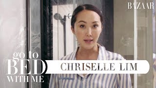 Chriselle Lims PregnancySafe Nighttime Skin Routine  Go To Bed With Me  Harpers BAZAAR [upl. by Webster]